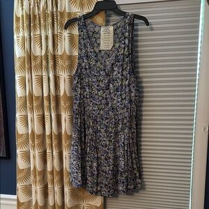 Free People Floral Sleeveless 90s Grunge Dress